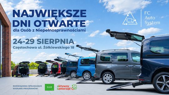 FC Auto System organizuje Dni Otwarte dla osób z niepełnosprawnościami. Samochody z dotacją PFRON!