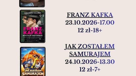 Filmowy weekend w Koziegłowach. Trzy propozycje Kina za Rogiem na 23 i 24 października