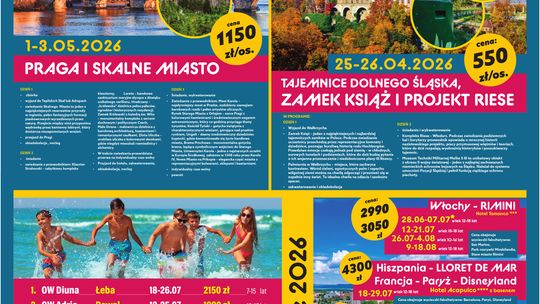 Maxim Travel zaprasza na wycieczki. W kwietniu Zamek Książ i projekt Rieze