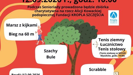 Myszkowska Seniorada 2026: sport i dobra zabawa już 12 września