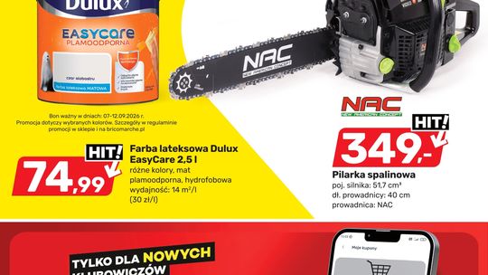 Najciekawsze oferty od 26-29 sierpnia. Tylko w Brico Marche Myszków!