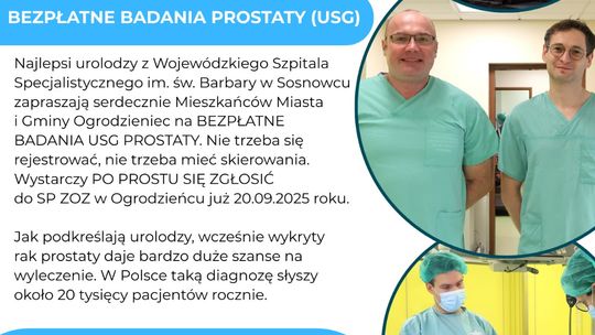 OGRODZIENIEC BADA PROSTATĘ. BIAŁA SOBOTA DLA PANÓW!