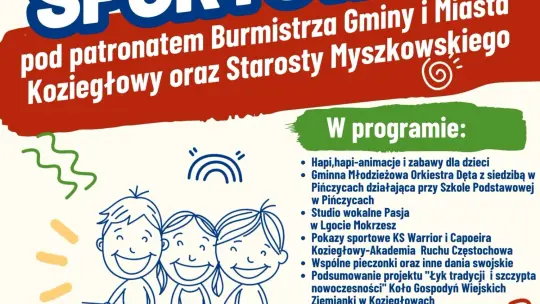 Rodzinny Festyn Sportowy w Lgocie Mokrzeszy. Atrakcje dla dzieci, pokazy i swojskie jedzenie