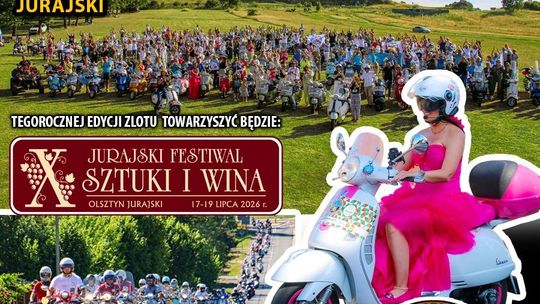 VESPAniały świat skuterów! Kolejny zlot w Olsztynie Jurajskim w lipcu!