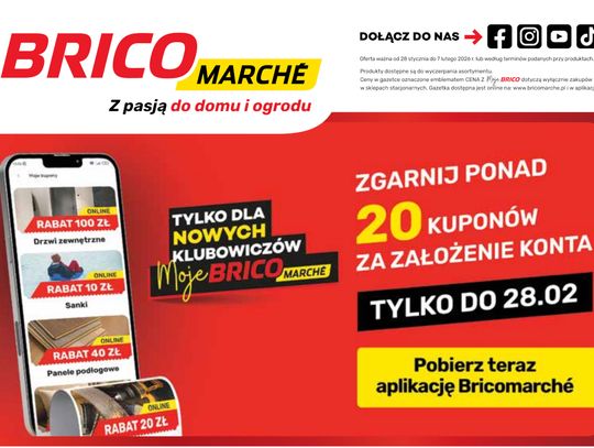Brico Marche Myszków: nowa gazetka z promocjami! Brico Marche Myszków: nowa gazetka z promocjami!