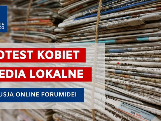 Debata "Protest kobiet i media lokalne" Online z naszym udziałem