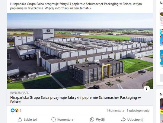 FIRMA SCHUMACHER WYCOFUJE SIĘ Z POLSKI. W MYSZKOWIE KOJARZONA GŁÓWNIE Z UCIĄŻLIWYM SMRODEM