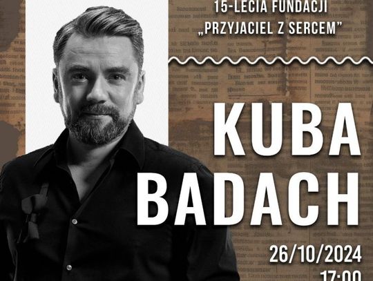 Kuba Badach w Myszkowie z okazji  15 - lecia fundacji "Przyjaciel z sercem"