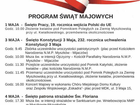 Majówka w Myszkowie. Zapomnieli o święcie flagi?