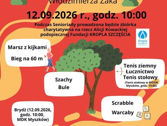 Myszkowska Seniorada 2026: sport i dobra zabawa już 12 września