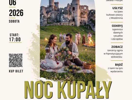 Noc Kupały 2026 na Zamku Ogrodzieniec – słowiańska magia, ogień i muzyka z Wiedźmina