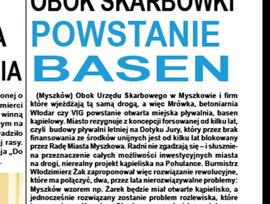 OBOK SKARBÓWKI POWSTANIE BASEN? Niestety, to tylko Prima Aprilis!