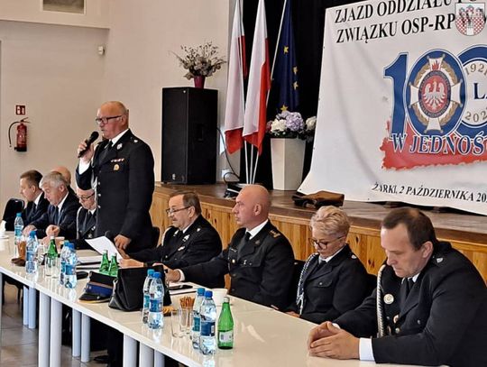 Powiatowy zjazd OSP RP w Żarkach  Klemens Podlejski ponownie prezesem! Trepka upokorzony