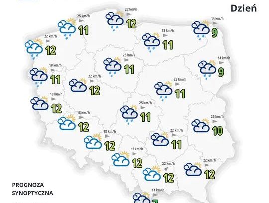 Prognoza pogody na najbliższe 5 dni (15.10-20.10)