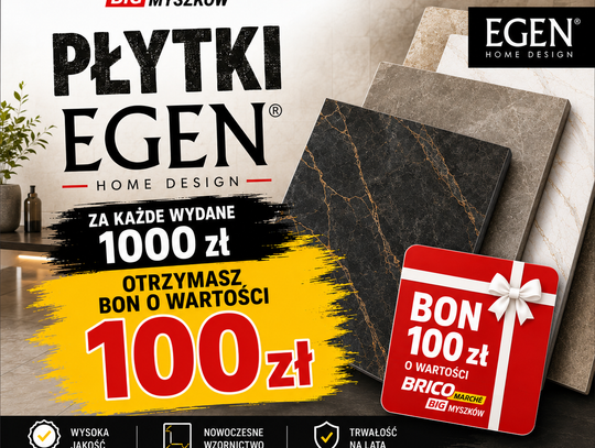 PROMOCJA NA PŁYTKI EGEN HOME DESIGN!