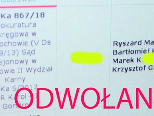 ROZPRAWA ODWOŁANA OSKARŻONY MACH ZNOWU W SZPITALU