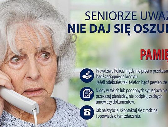 SENIORZY Z PORAJA NA CELOWNIKU OSZUSTÓW