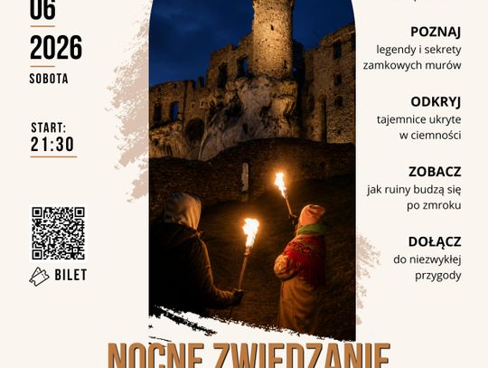 Weekend 12-14 czerwca na Zamku Ogrodzieniec: wieczór z duchami, atelier mody historycznej i zwiedzania z pochodniami