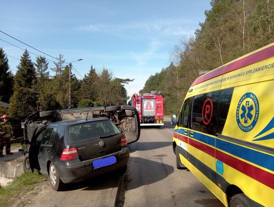 Wyglądało groźnie, obyło się bez ofiar. Skoda na boku