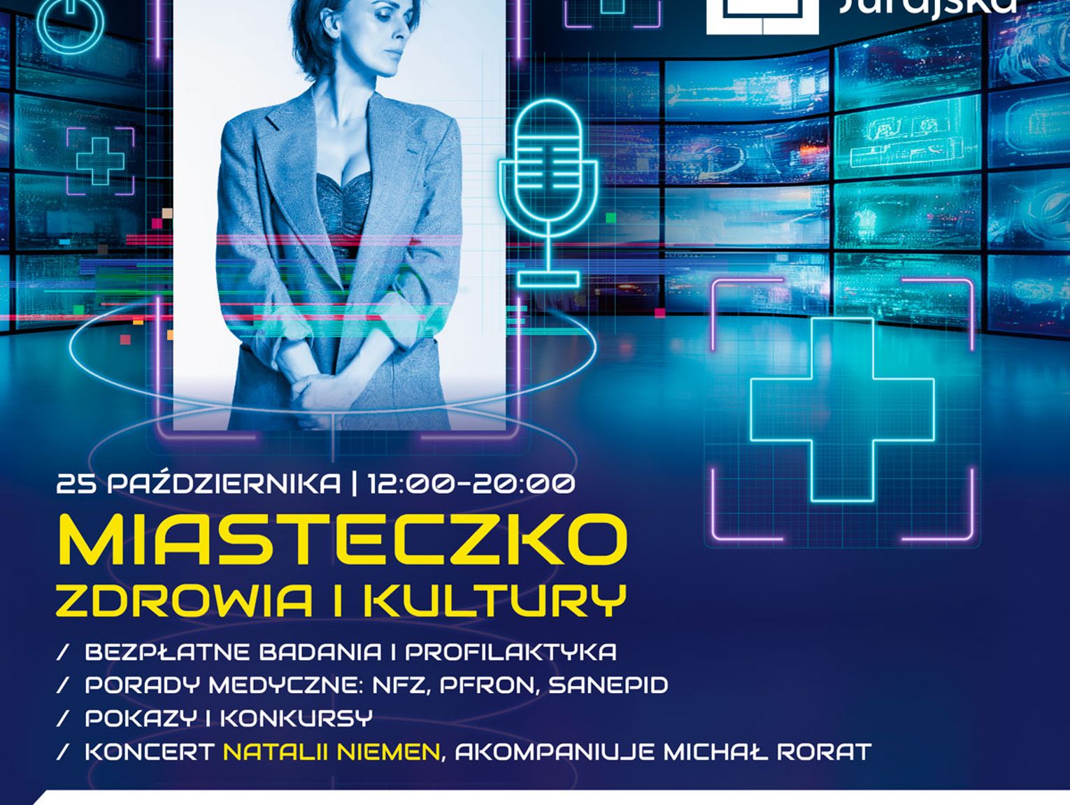 Bezpłatne porady lekarskie, badania i wykłady dla seniorów – „Miasteczko Zdrowia i Kultury” zawita do Jurajskiej. Wystąpi Natalia Niemen
