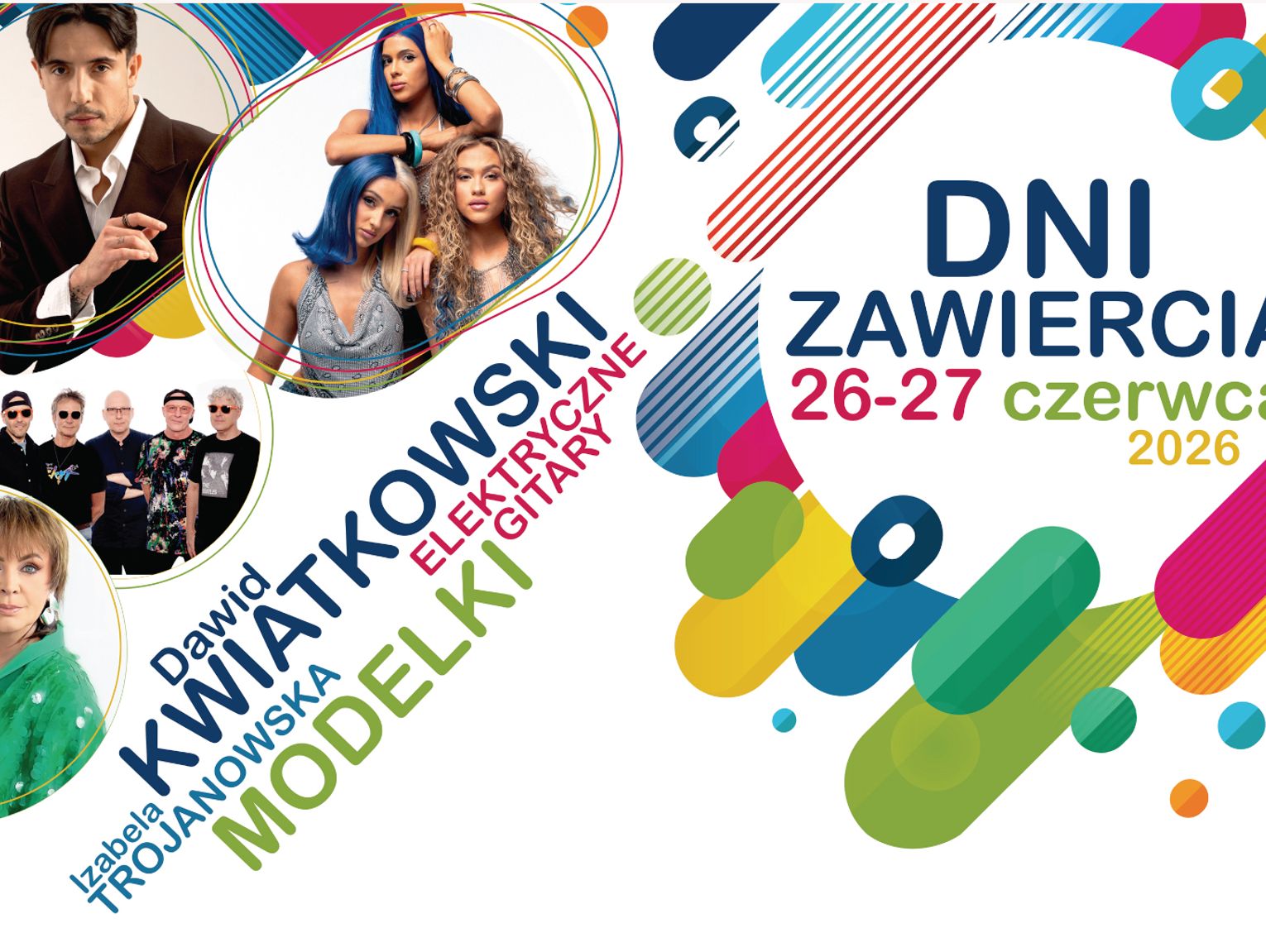 Dni Zawiercia. Wystąpią Izabela Trojanowska, Dawid Kwiatkowski i Elektryczbne Gitary