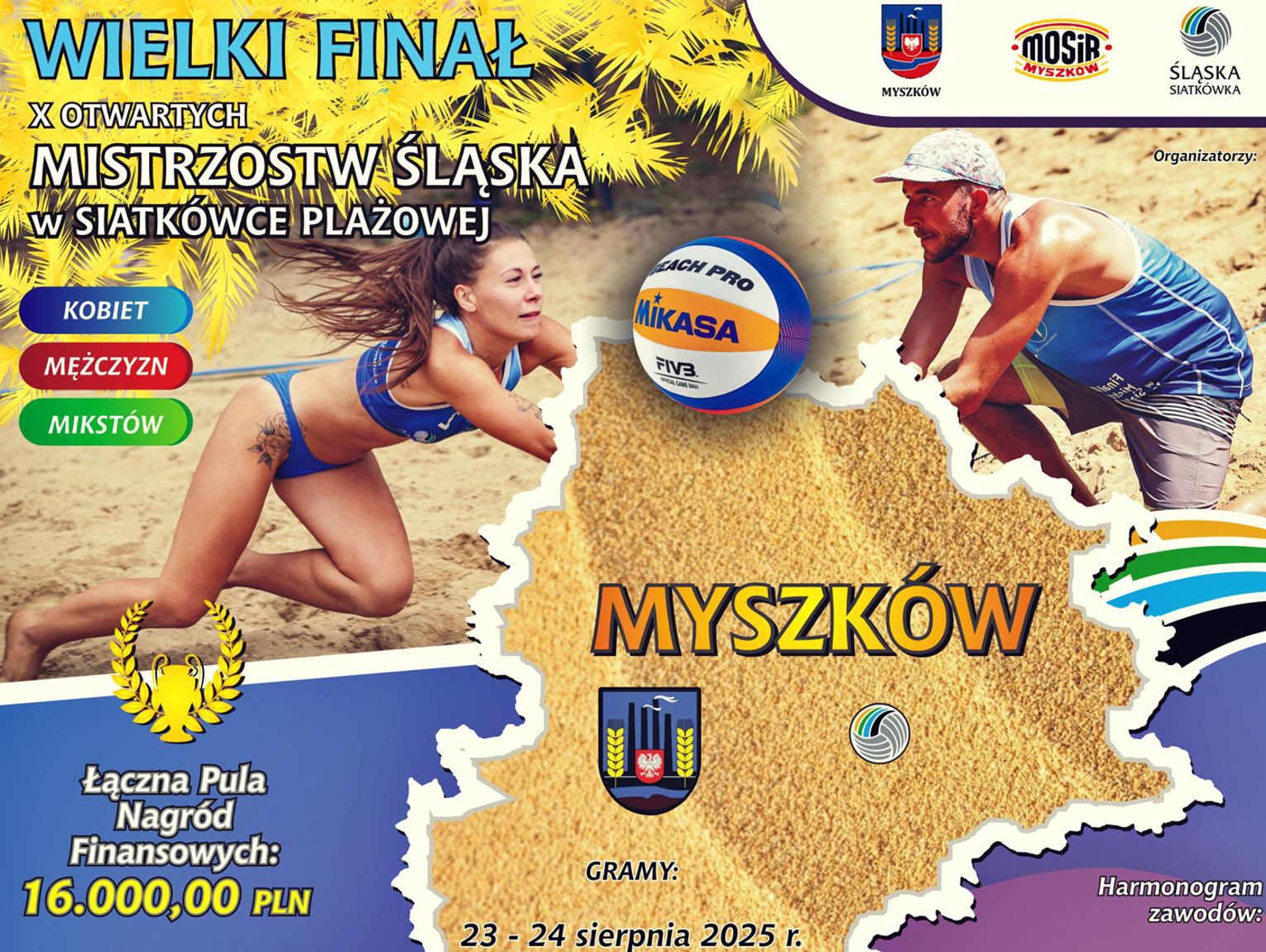 Finał Śląska w siatkówce plażowej w Myszkowie