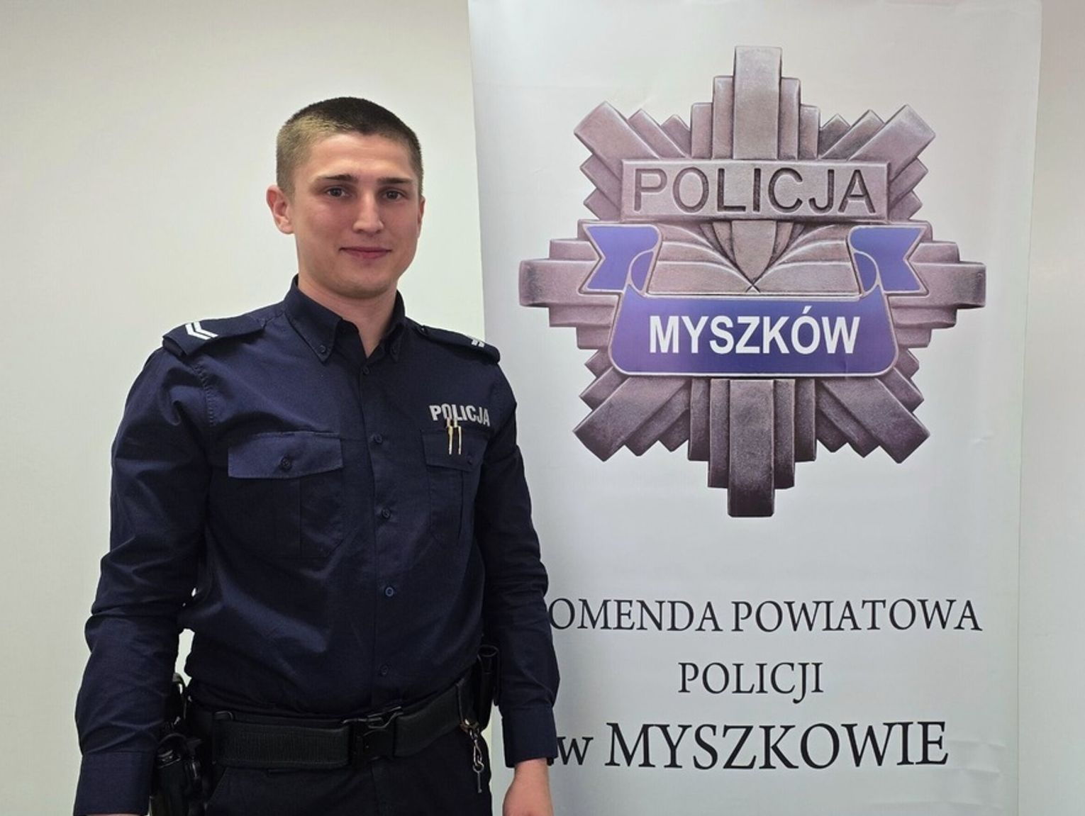 MYSZKÓW. STARSZY SIETRŻANT MARIUSZ PUDŁO NOWYM DZIELNICOWYM