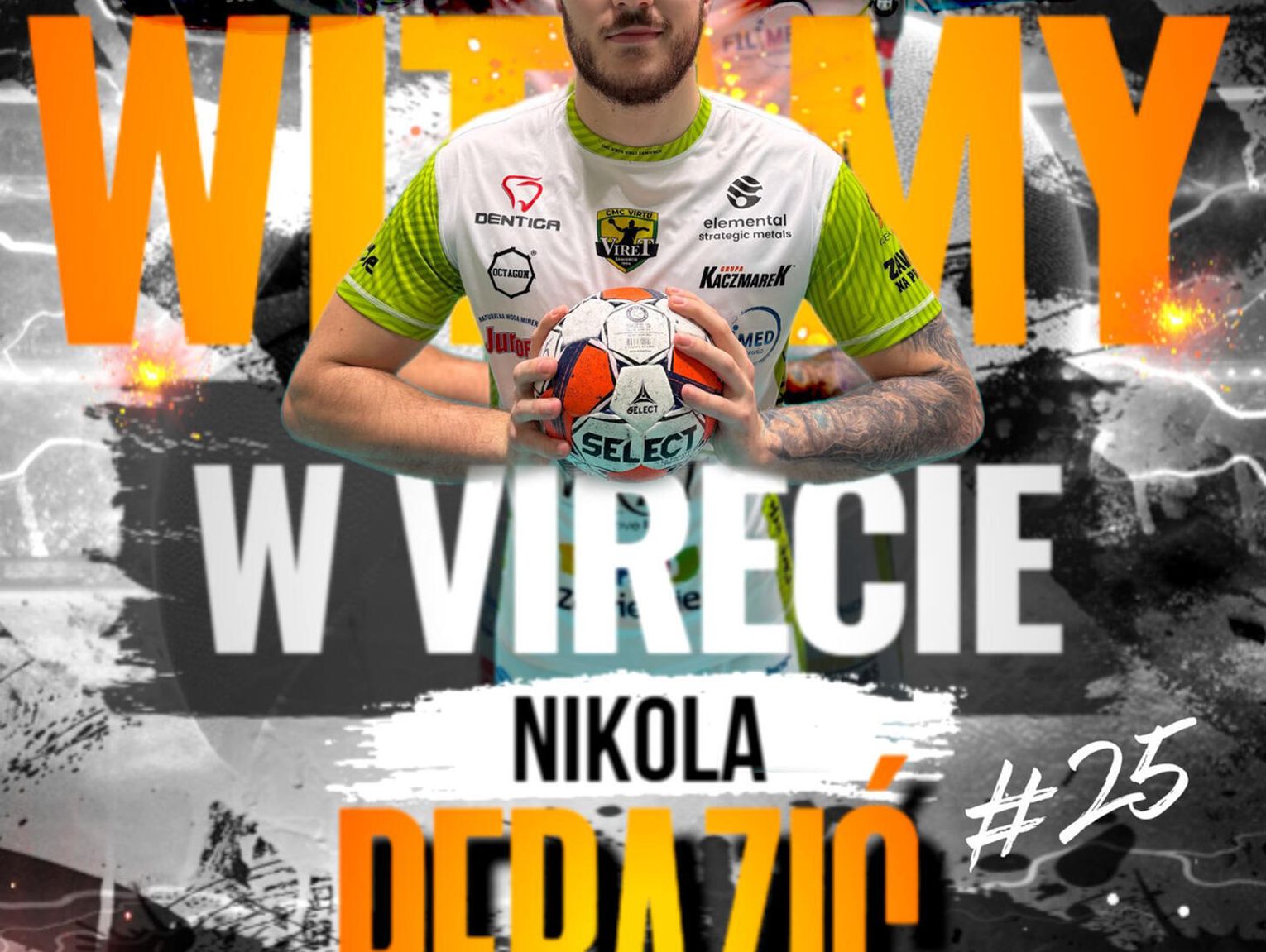 NIKOLA PERAZIC ZAWODNIKIEM CMC VIRTU VIRET ZAWIERCIE