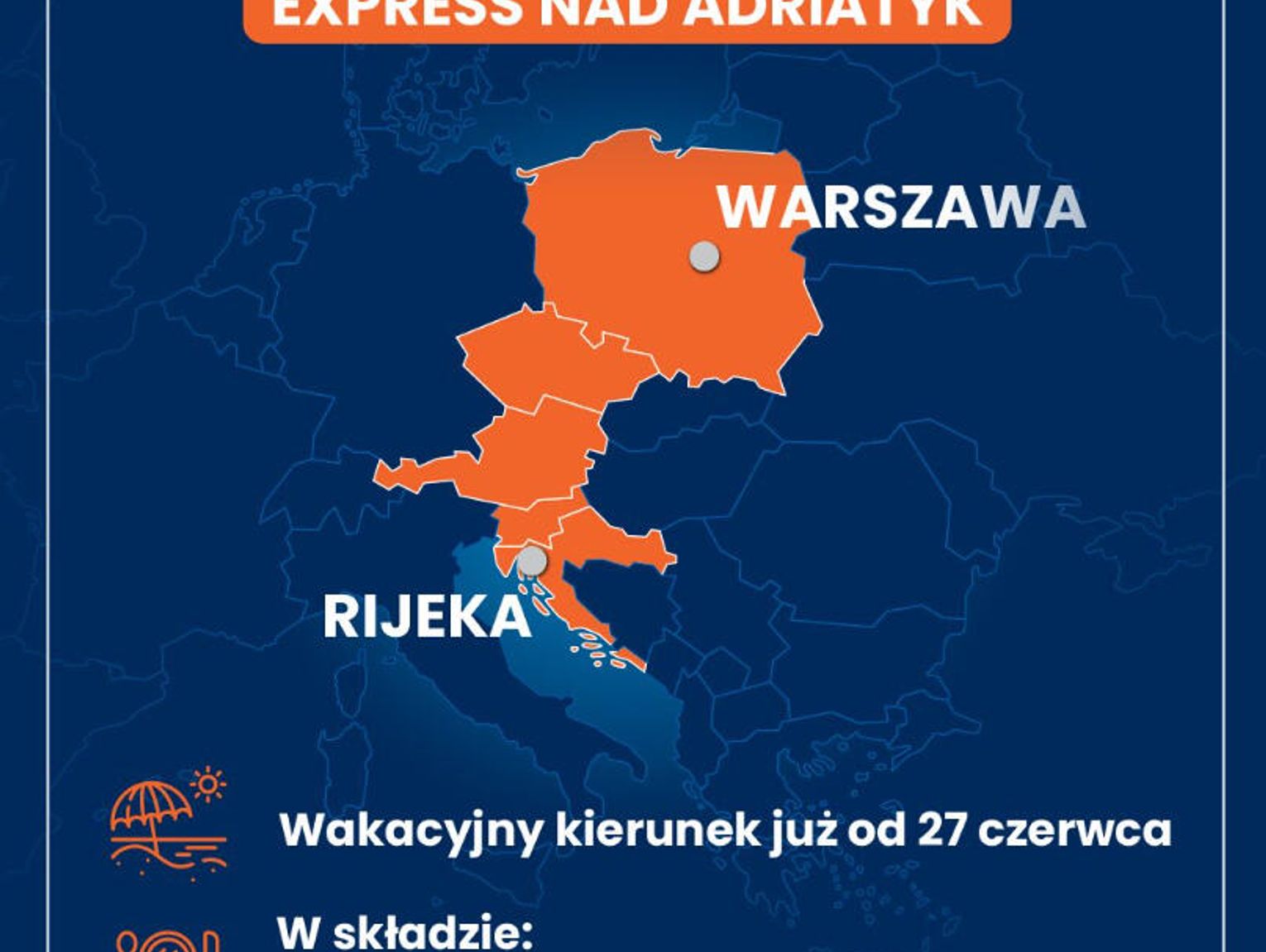 Pociągiem z Zawiercia do Chorwacji!