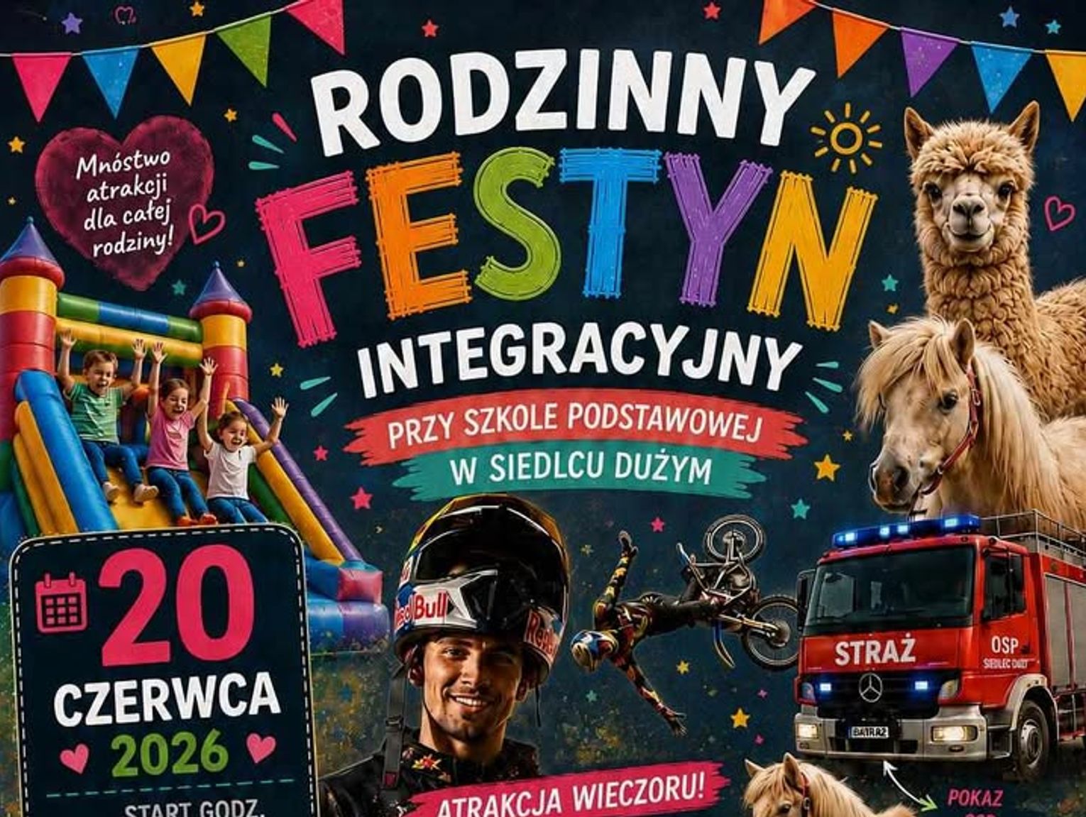 Siedlec Duży: festyn przy szkole 20 czerwca. Będą akrobacje na motocyklu!
