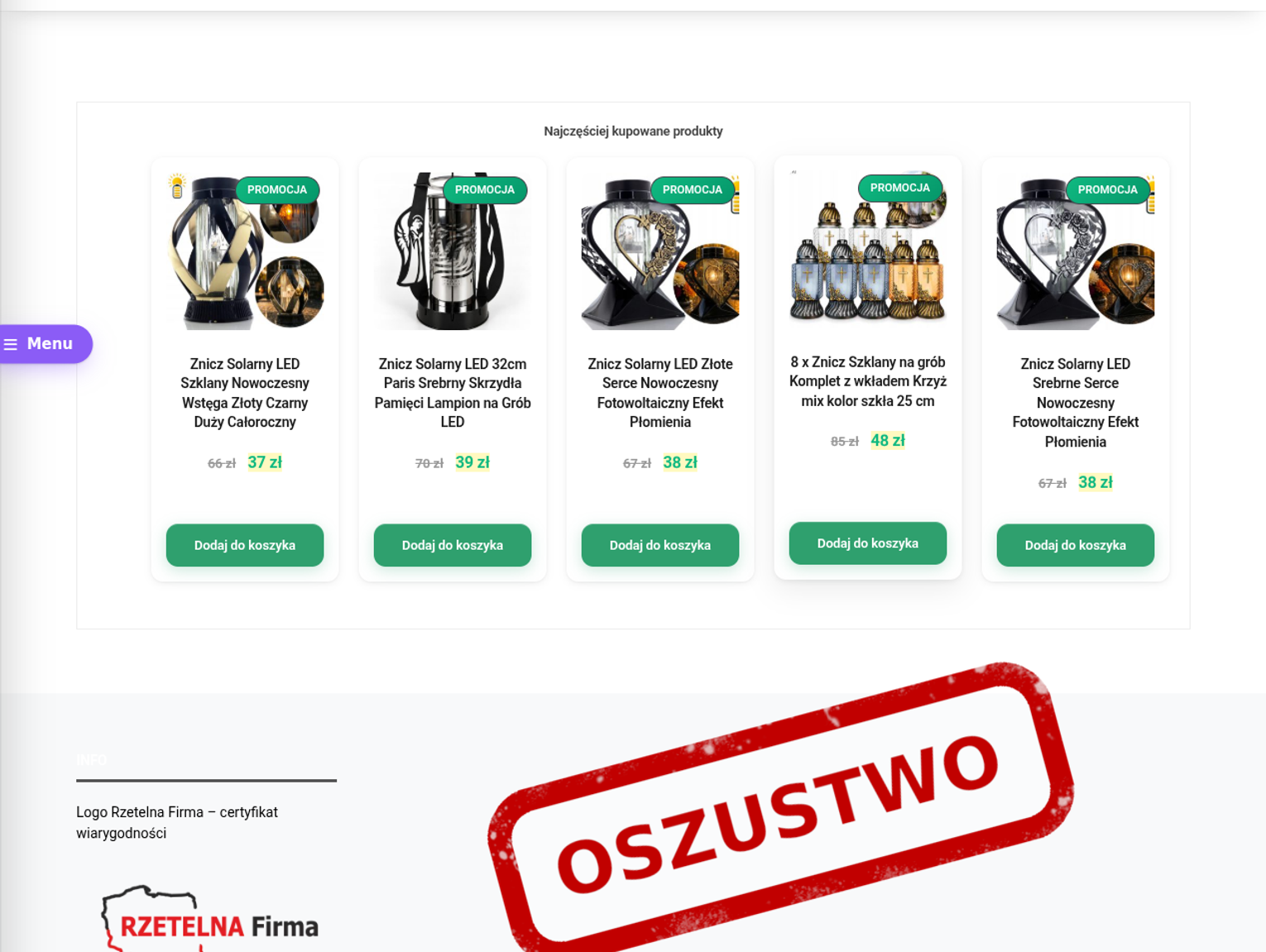 Uwaga przed Wszystkimi Świętymi! CERT Polska ostrzega przed fałszywymi sklepami ze zniczami