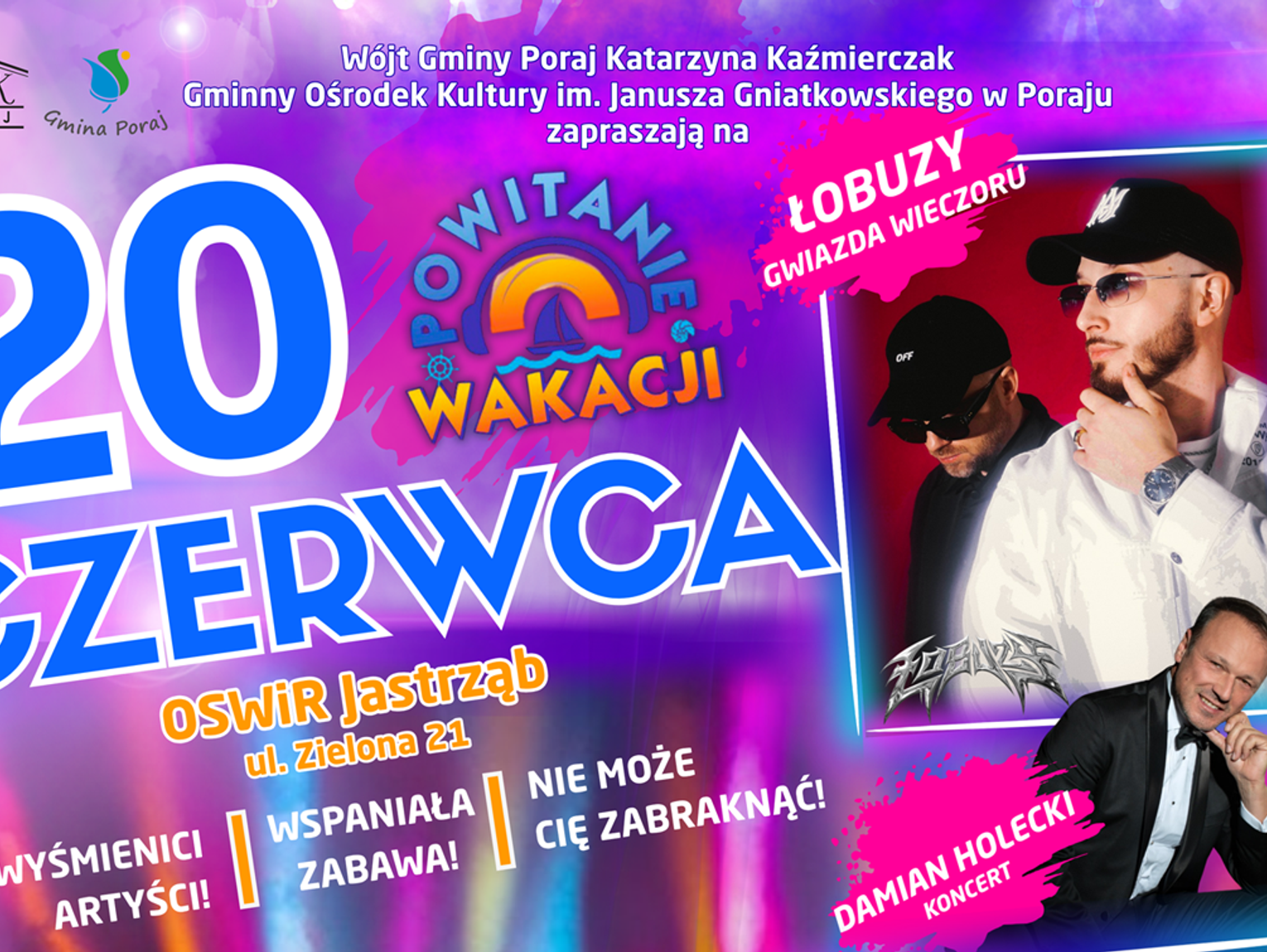 WAKACJE W GMINIE PORAJ JUŻ W TEN WEEKEND!