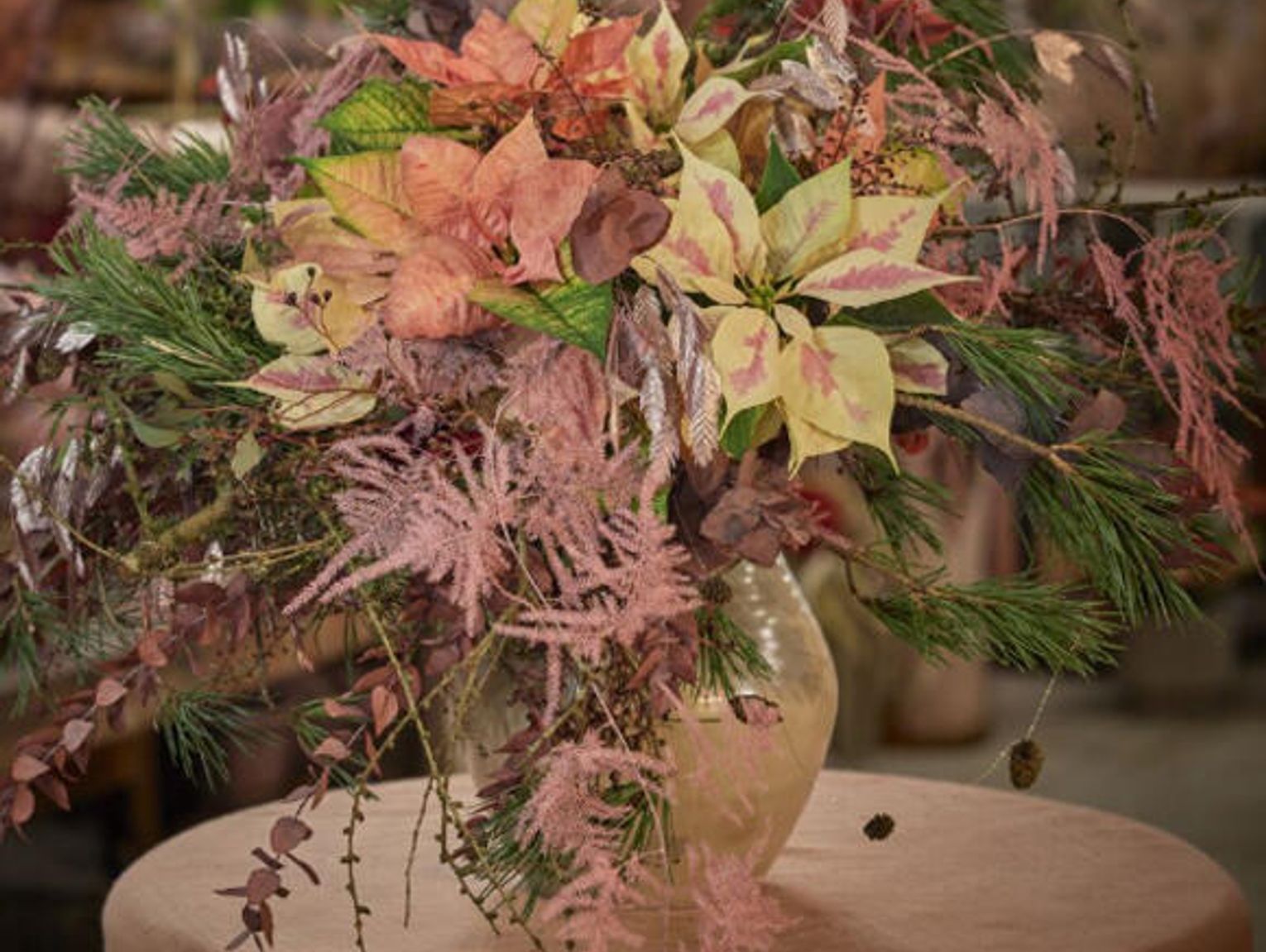 Wykorzystanie poinsecji jako kwiatów ciętych