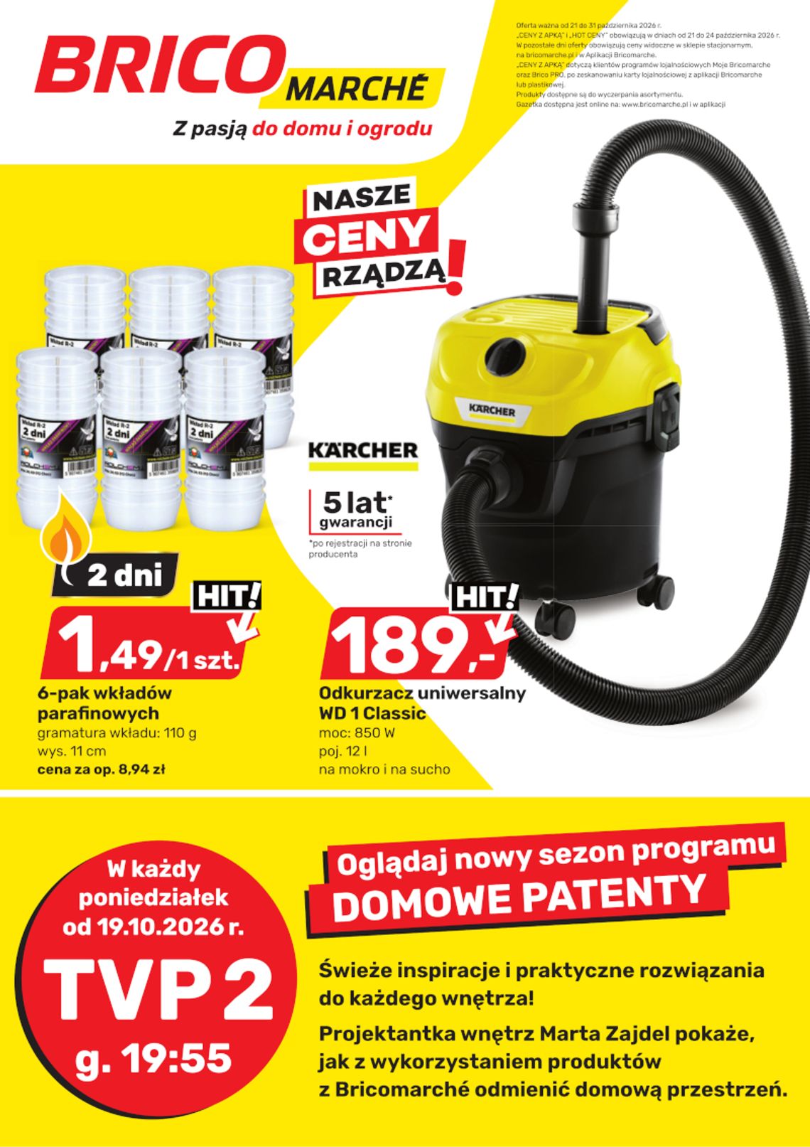 Brico Marche Myszków: odkurzacz Karcher za niecałe 190 zł i inne oferty cenowe!