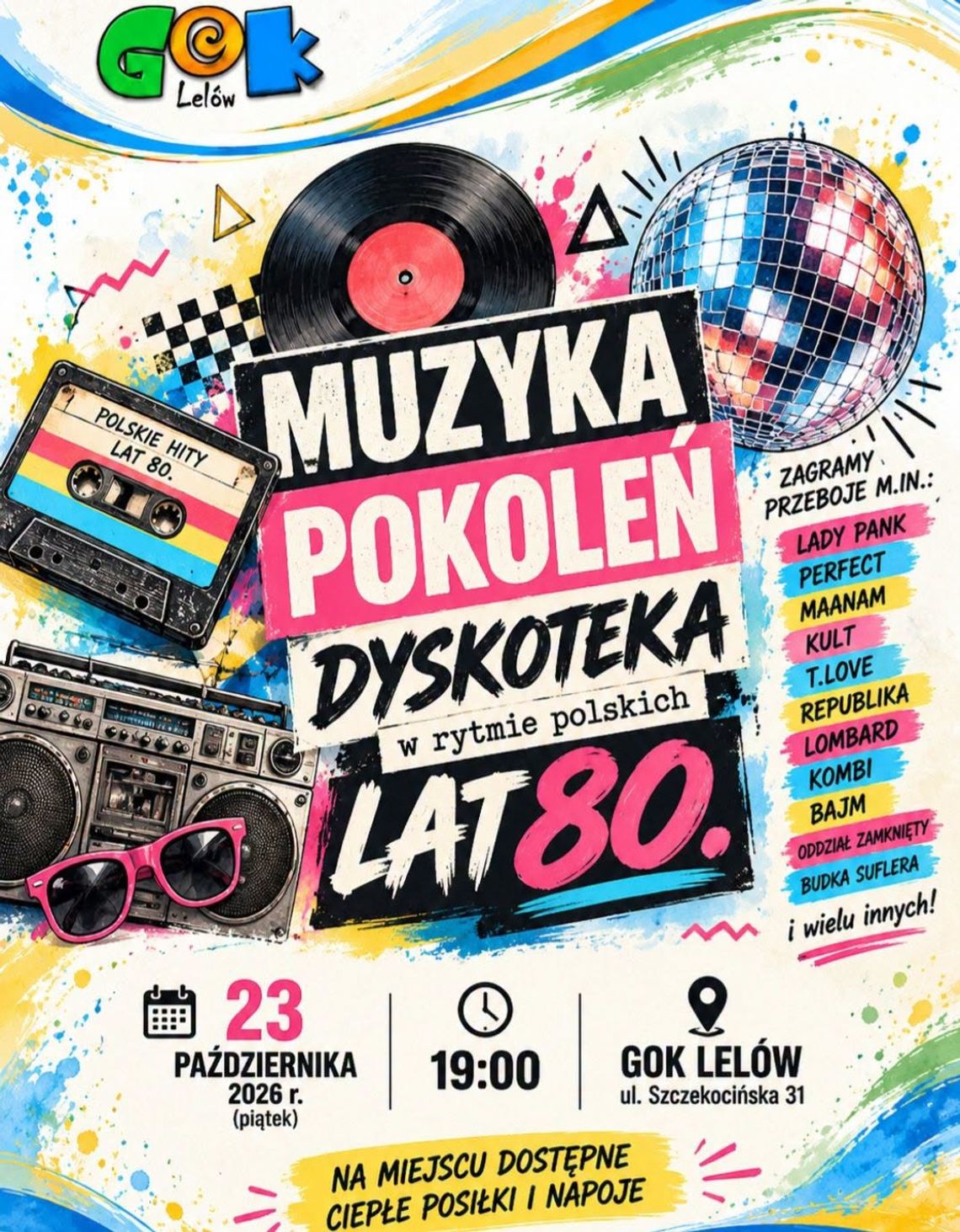 Dyskoteka w rytmie polskich przebojów lat 80. Już 23 października w Lelowie