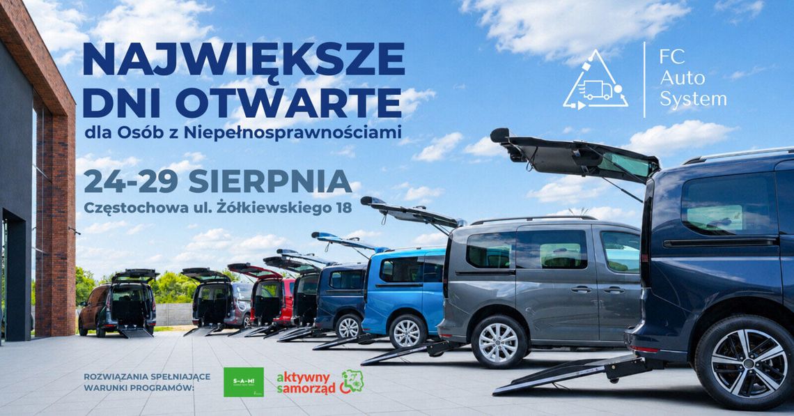 FC Auto System organizuje Dni Otwarte dla osób z niepełnosprawnościami. Samochody z dotacją PFRON!