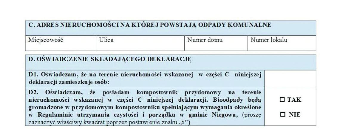 GMINA SPRAWDZI PRAWDZIWOŚĆ DANYCH ZAWARTYCH W DEKLARACJACH ŚMIECIOWYCH