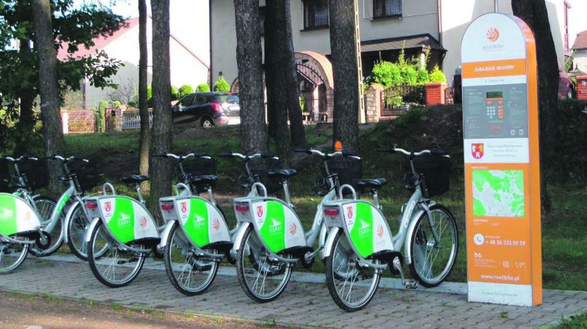 Ile razy wypożyczano rowery w miejskie w Myszkowie i Żarkach?