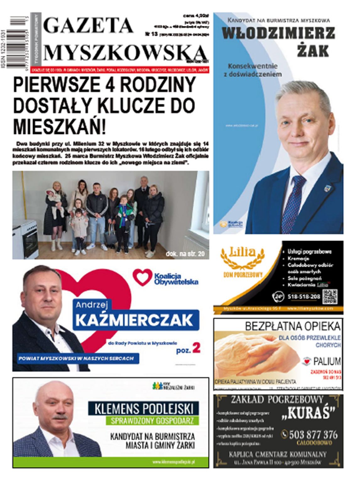 Jutrzejsze wydanie Gazety Myszkowskiej jak "przewodnik wyborczy"