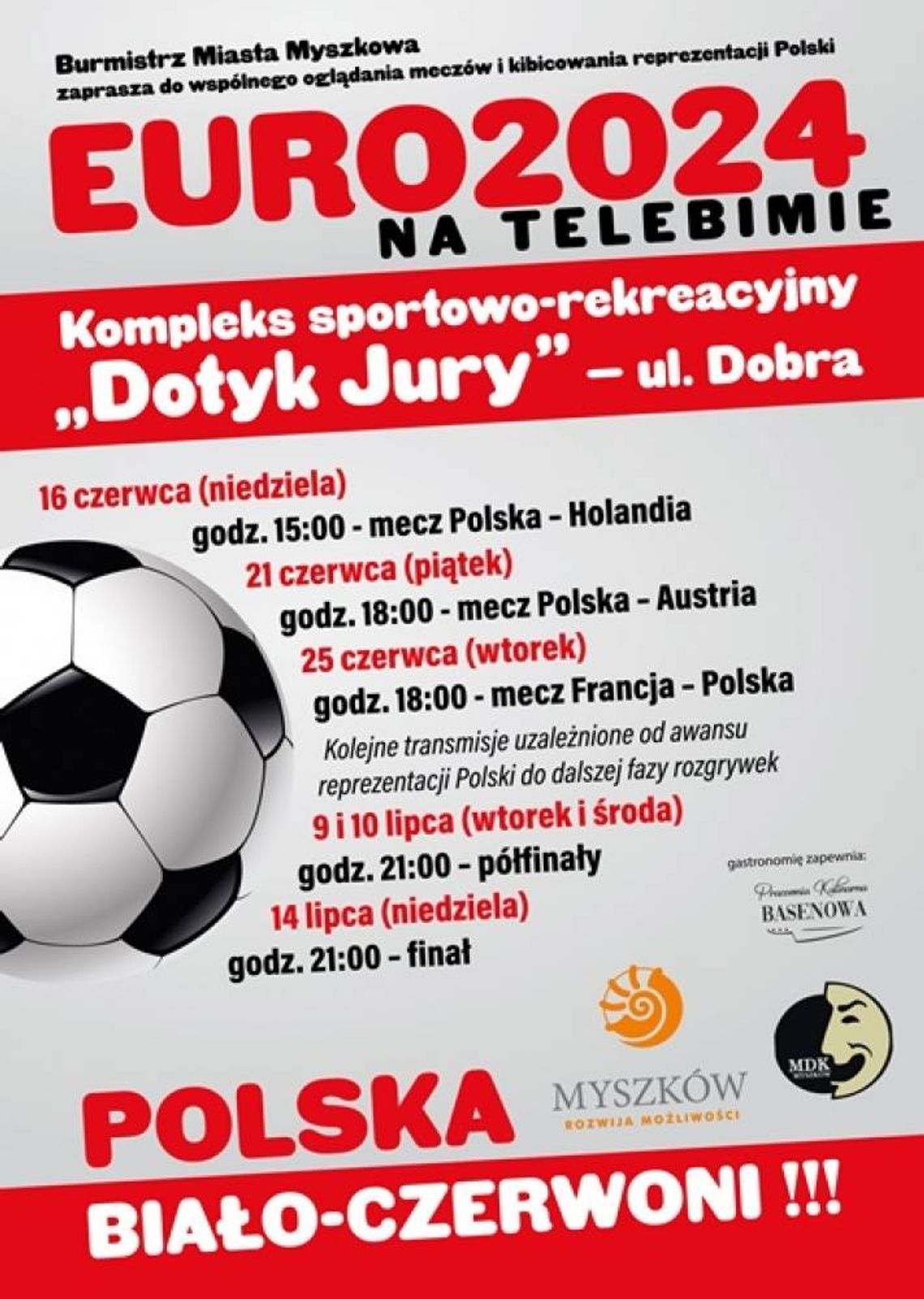 KIBICUJEMY POLSCE NA DOTYKU JURY. STREFA KIBICA Z TELEBIMEM