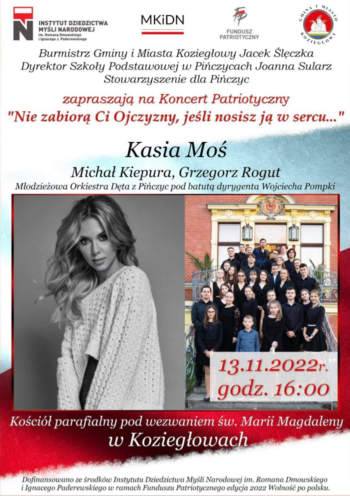 Koncert w kościele w Koziegłowach