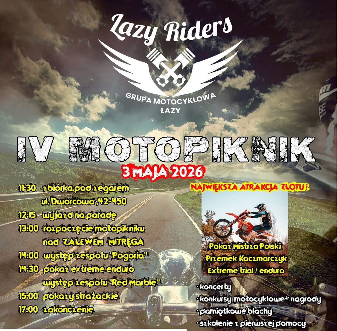 Lazy Riders zaprasza nad Zalew Mitręga