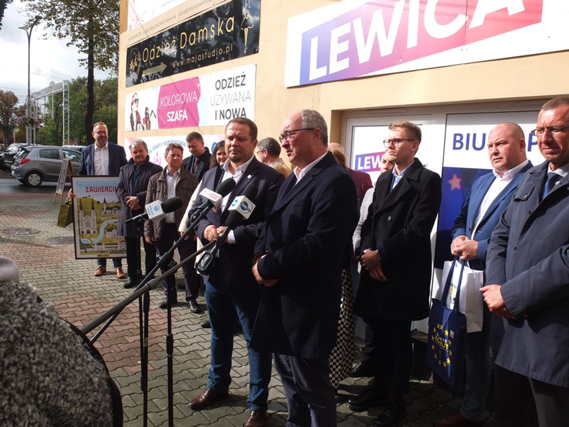 LIDER LEWICY OTWORZYŁ BIURO W ZAWIERCIU: PIS UPRAWIA HOCHSZTAPLERKĘ POLITYCZNĄ
