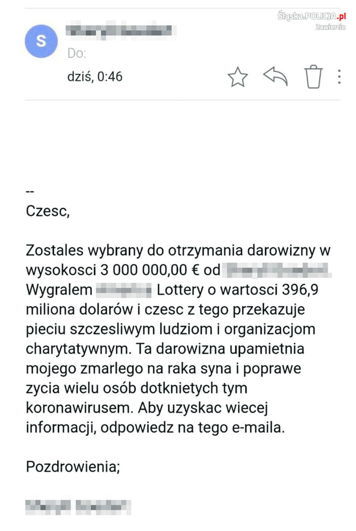 MILIONY SPADKU LUB DAROWIZNY? TO ZWYKŁE OSZUSTWO!