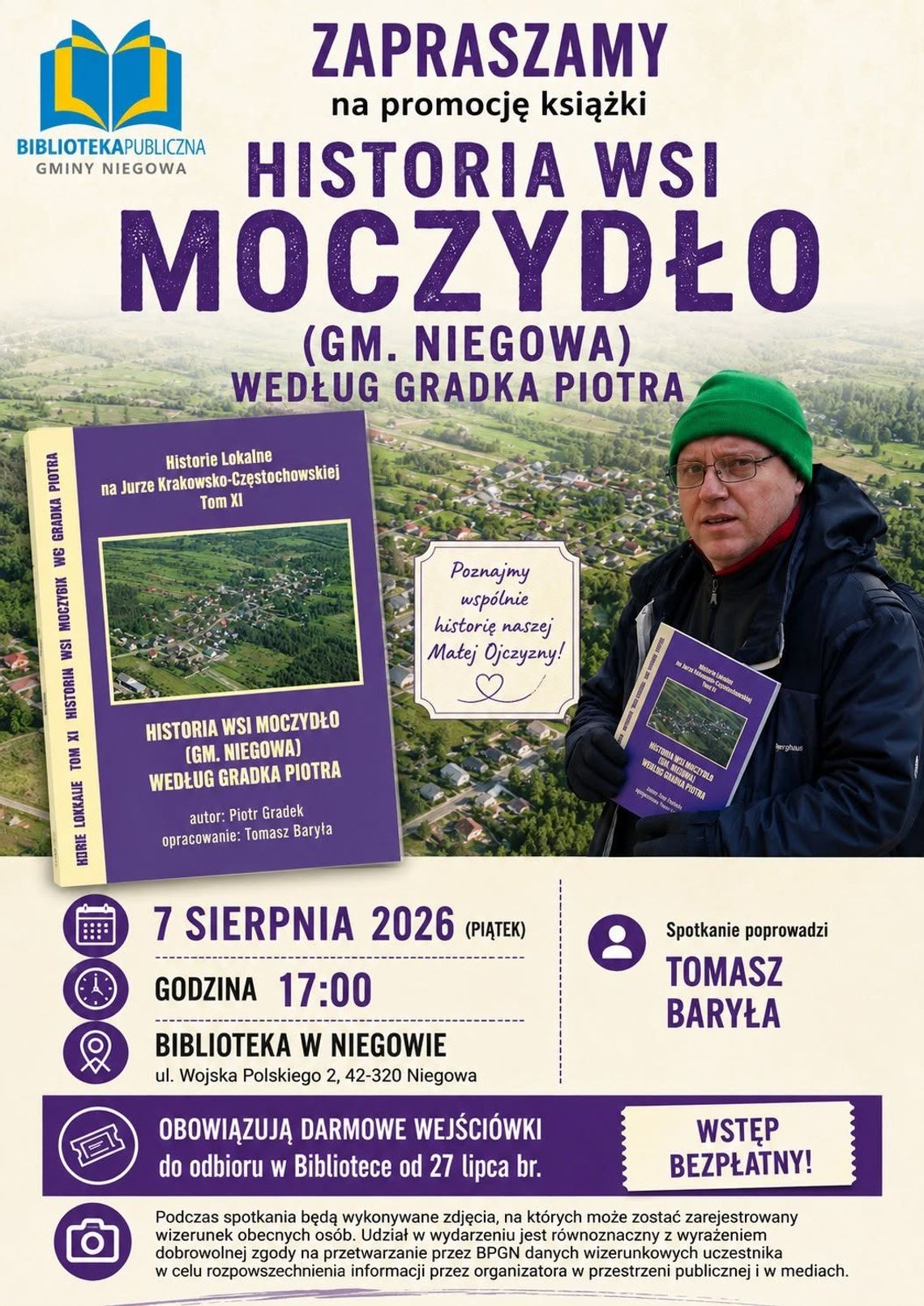 Moczydło na kartach książki. Spotkanie z historią w Bibliotece w Niegowie