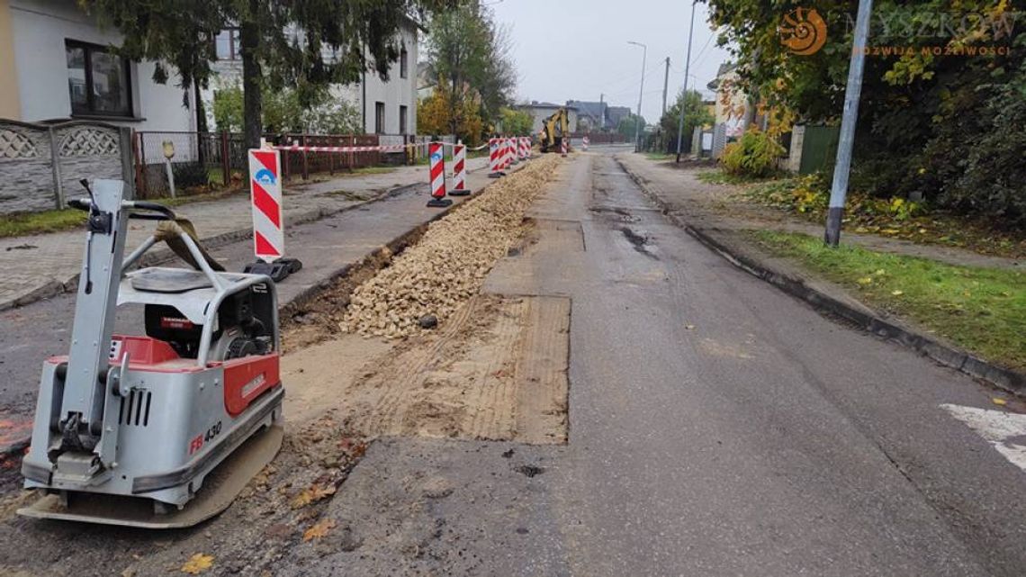 Modernizacja odcinka wodociągu na ul. Sucharskiego w Myszkowie