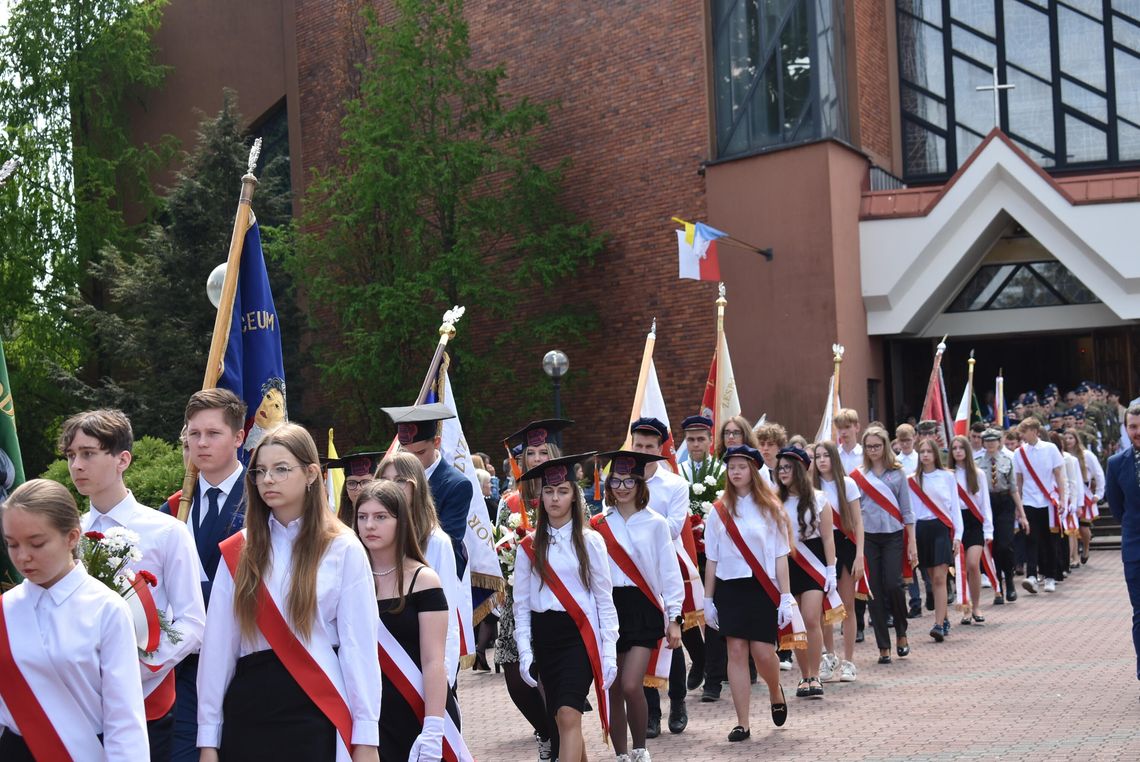 MYSZKÓW. OBCHODY ŚWIĘTA UCHWALENIA KONSTYTUCJI 3 MAJA. ZADJĘCIA