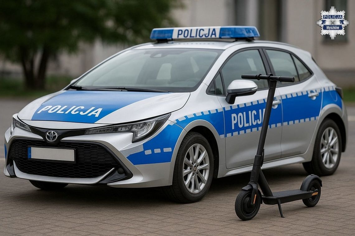 MYSZKÓW. PIJANY NA HULAJNODZE ELEKTRYCZNEJ