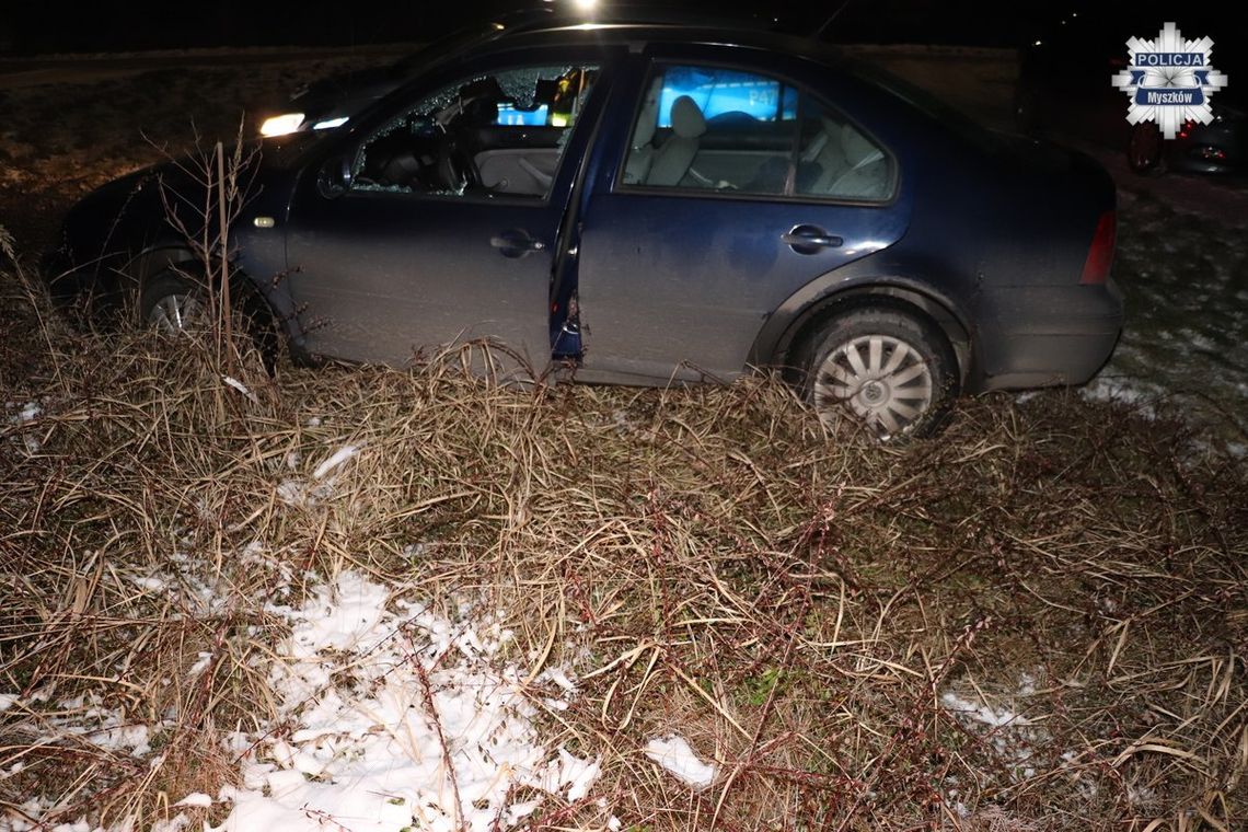 MYSZKÓW. POLICYJNY POŚCIG ZA KIEROWCĄ VOLKSWAGENA PRZEZ TRZY POWIATY