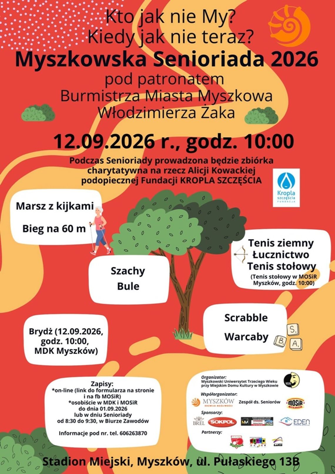 Myszkowska Seniorada 2026: sport i dobra zabawa już 12 września Myszkowska Seniorada 2026: sport i dobra zabawa już 12 września